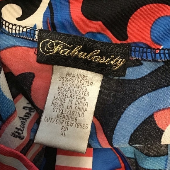 Y2K vibes Fabulosity belted psychedelic tank top - Picture 2 of 9